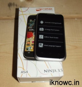 Micromax A54 Review and Unboxing : Ninja3.5 SMARTY3.5
