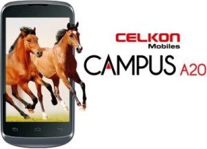 Celkon Campus A20 1.2GHZ Dual core Launched for Rs 5299 – Full Specs