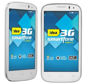 Idea Aurus 4 launched at INR 9000, bundled with 3G Data