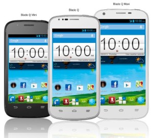 ZTE Blade Q, Blade Q-mini and Blade Q-Maxi introduced – Dual core Smartphones