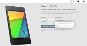 Google Nexus 7 2013 Edition WiFi & LTE models available in India on Play store