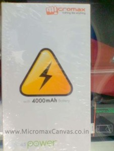 Micromax Canvas Power launching soon, powered by 4000mAh battery