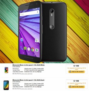 Motorola Moto G 3rd Gen Specifications leaked : features 2GB RAM