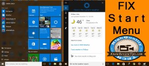 Fix Start Menu & Cortana not working / opening in Windows 10 after update