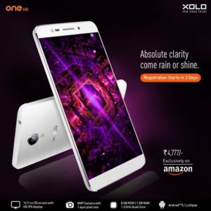 Xolo One HD featuring 8MP camera launched with RS 4777 price tag
