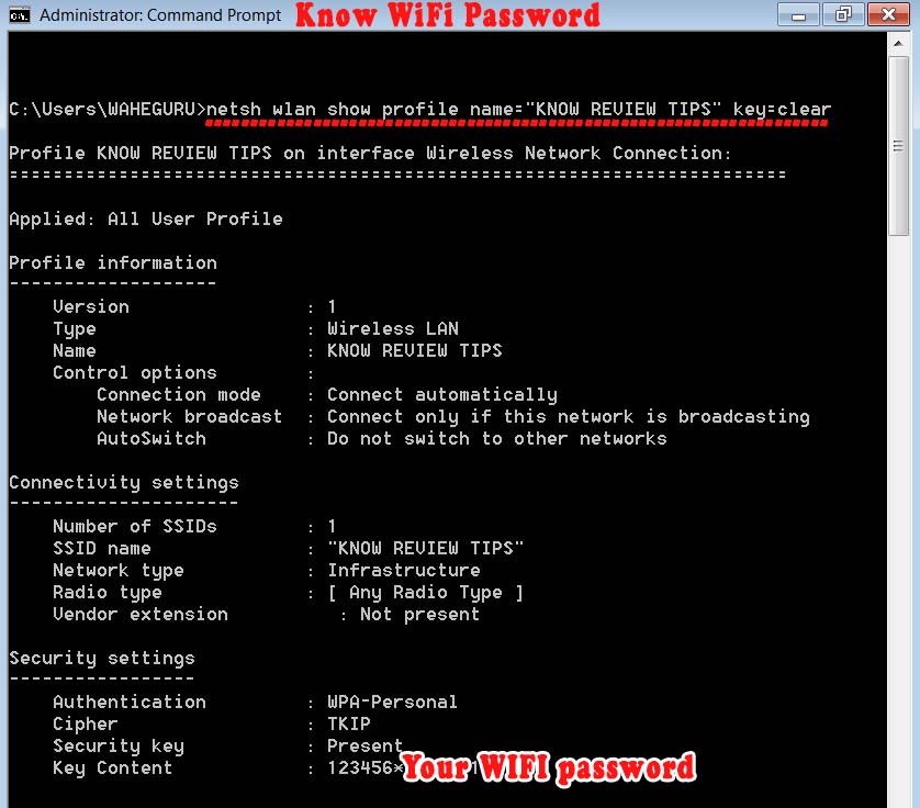 cómo hackear la clave de seguridad del proveedor inalámbrico en Windows XP