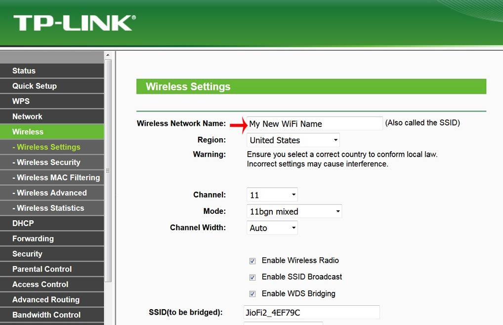 how to change wifi name SSID on Android mobile Windows iPhone