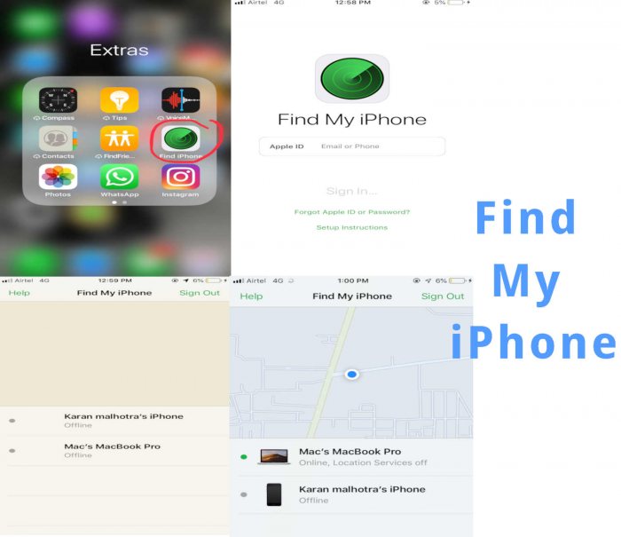 find my phone track iphone location