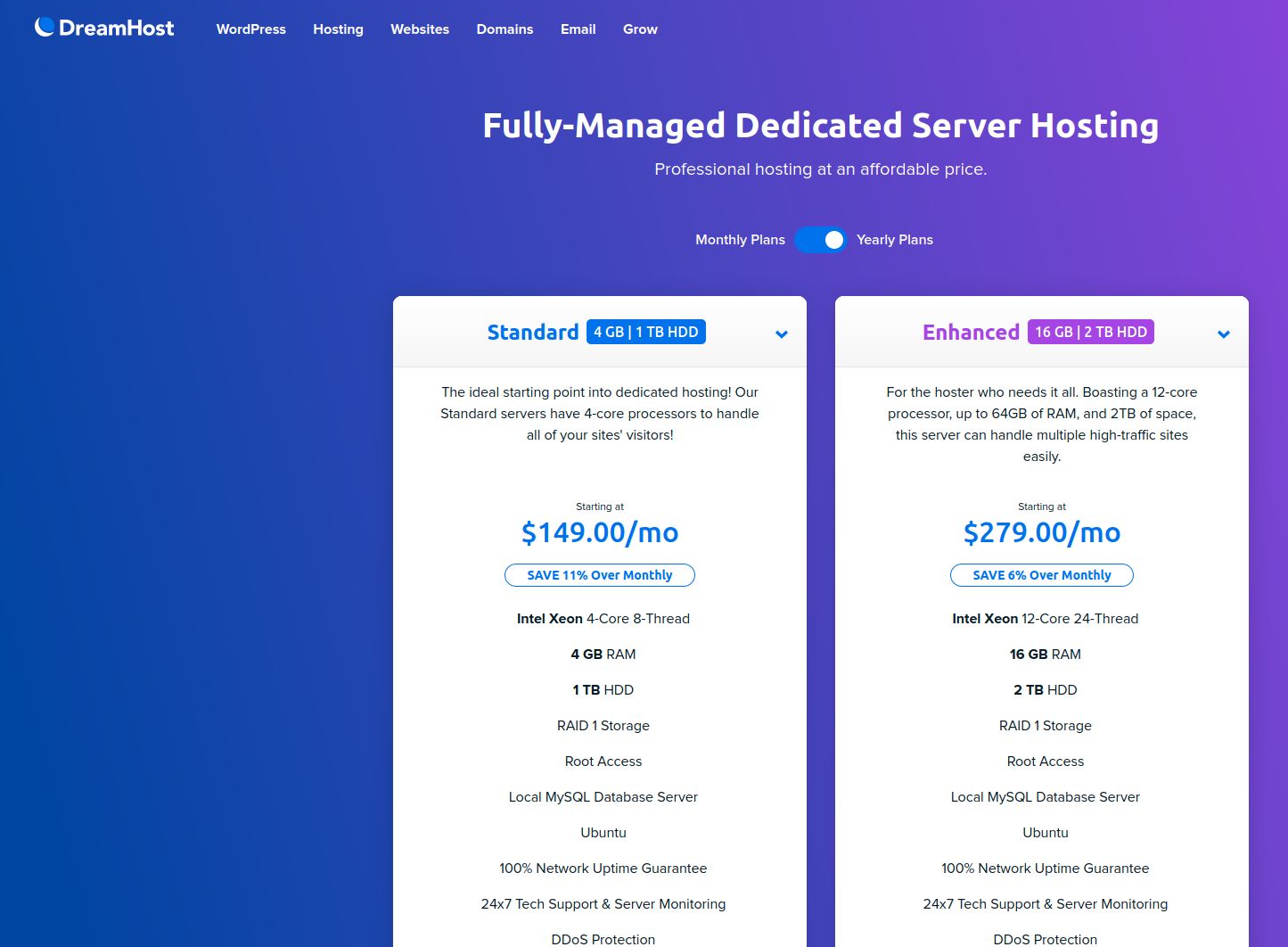 dreamhost Fully Managed Dedicated Server Hosting